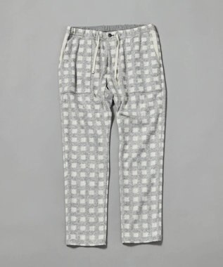 JOSEPH ABBOUD MOUNTAIN 【SPACE／UNISEX】フランネルジャージーチェック パンツ ライトグレー系3