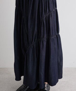 Green Parks ギャザースカート Indigo