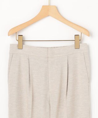 組曲 L 【先行予約】ライトリネンライクテーパード パンツ ベージュ系