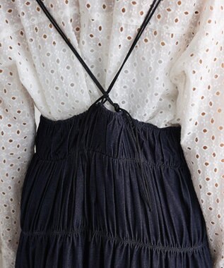 Green Parks ギャザースカート Indigo