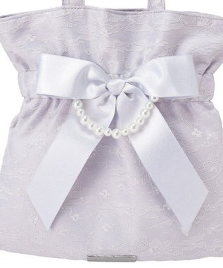 Maison de FLEUR ブルーマニアリボン２Ｗａｙトートバッグ Grayish Blue