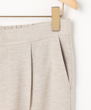 組曲 L 【先行予約】ライトリネンライクテーパード パンツ ベージュ系