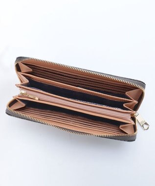 ANNA SUI ルーミー ラウンドファスナー長財布 グレー