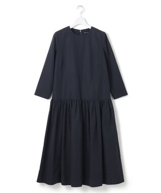 23区 【APPLAUDIR】ソフトタフタ ドレス ネイビー系