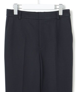 23区 L 【セットアップ対応/洗える】トリアセジャージー テーパードパンツ ネイビー系