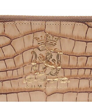 A.D.M.J. 【牛革】クロコ型押しオーガナイザーパース ポミーチェ