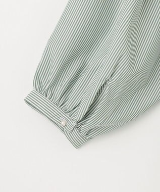 ANY 【UVカット・吸水速乾・抗菌防臭】バルーンスリーブブラウス グリーン系3