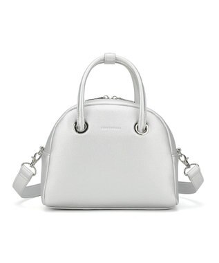 style code 【MERCURYDUO/マーキュリーデュオ】メタルアイレット　ミニボストン シルバー