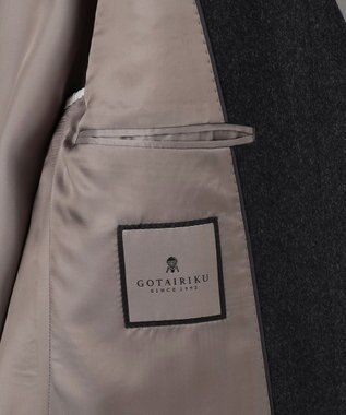 GOTAIRIKU ライトウェイトアンゴラ チェスターコート グレー系