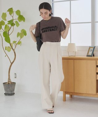WEGO 【ANGIE VINTAGE】フロッキーロゴプリントTシャツ 柄3