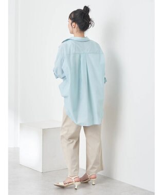 earth music&ecology ＴＲキュプラレギュラーシャツ Light Green