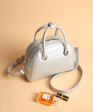 style code 【MERCURYDUO/マーキュリーデュオ】メタルアイレット　ミニボストン シルバー