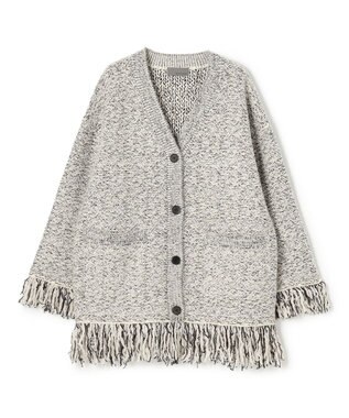 uncrave ツイードニット ジャケット オフ×ブラック