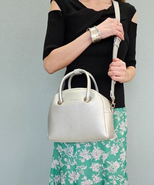 style code 【MERCURYDUO/マーキュリーデュオ】メタルアイレット　ミニボストン シルバー