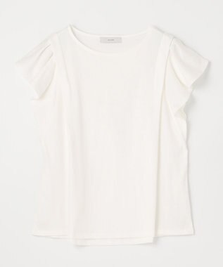 ANY 【接触冷感/UVケア/シワになりにくい】フレアスリーブ Tブラウス オフ