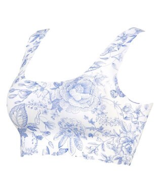 WACOAL 【GOCOCi ゴコチ】 ノンワイヤー ハーフトップ まるでつけていないような着ごこち フラット仕上げ ホックなし ブラトップ レディース CGG534 /ワコール ブルー