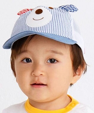 MIKI HOUSE HOT BISCUITS 【44-52cm】 顔ドン メッシュキャップ