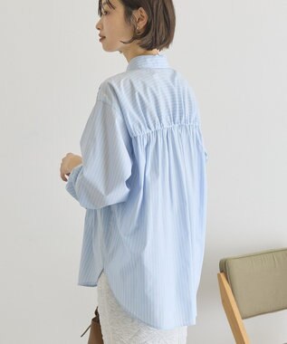 AMERICAN HOLIC シャーリングシャツ Stripe Sax