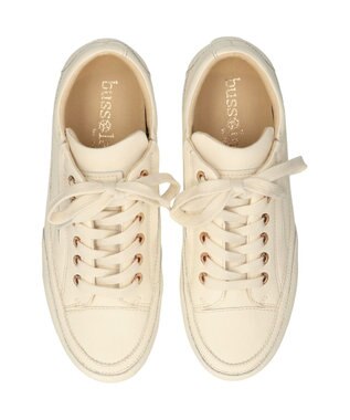 INTER-CHAUSSURES 【BUSSOLA】レースアップスニーカー アイボリー