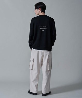 WEGO 【２点セット】アクセ付きフォトグラフィックプルオーバー ブラック