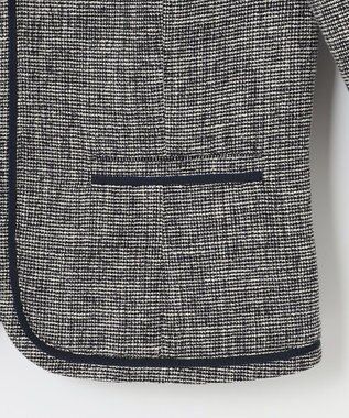 ANY SIS ミニライトボーダー ジャケット シャンブレーネイビー