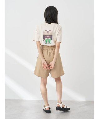 earth music&ecology レトロ喫茶プリントＴｅｅ Cream