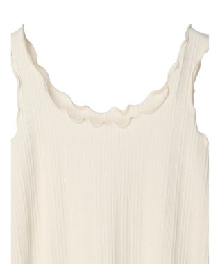 Green Parks メローリブタンク Ecru