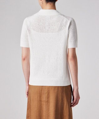 Paul Smith 【洗える】アイレット スキッパー ニット ホワイト