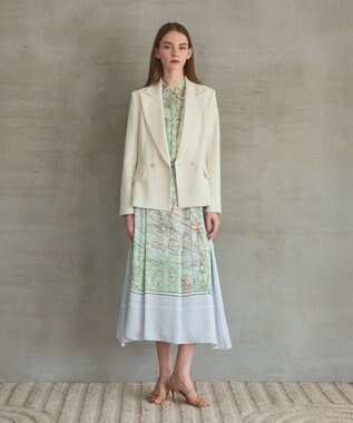 GRACE CONTINENTAL トリアセコンシャスジャケット キナリ