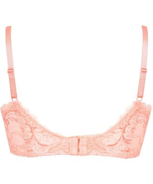 Wing Wing Lesiage　【2820シリーズ】　ブラジャー　脇すっきりの着やせシルエット　背中の段差軽減　ウイング／ワコール　PB2821 オレンジ