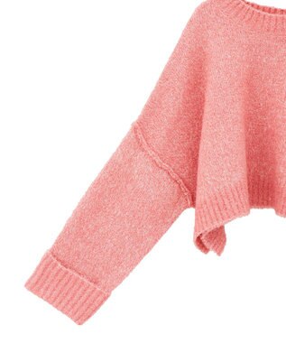 Green Parks ・Ｐｅｔｉｔ　Ｆｌｅｕｒ　ブークレワイドニット Pink