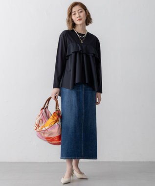 23区 【Oggi3月号掲載】スカーフ バッグ オレンジプリント