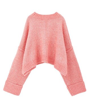 Green Parks ・Ｐｅｔｉｔ　Ｆｌｅｕｒ　ブークレワイドニット Pink