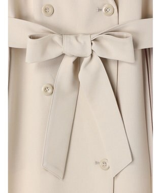 earth music&ecology サイドプリーツジレンチ Ecru