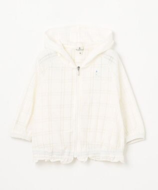  【90-100㎝】オパールチェック パーカー