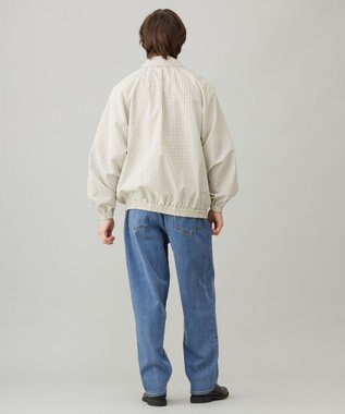 UNFILO MENS コットンライク ブルゾン ベージュチェック