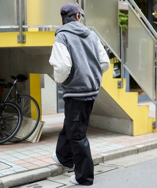 WEGO 【ユニセックス着用ITEM/MLサイズ展開】デニムスタジャン デニムブラックソノタ