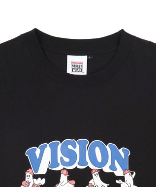 WEGO 【ユニセックス着用ITEM/MLサイズ展開】別注VISIONゴーストスケーターグラフィックT（SS） ブラック