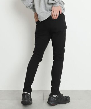 WEGO 【暖パン/SMLXLサイズ展開】裏起毛スキニーパンツ ブラック