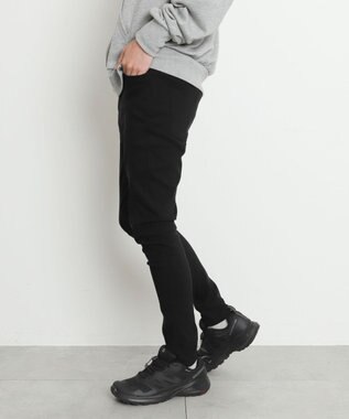 WEGO 【暖パン/SMLXLサイズ展開】裏起毛スキニーパンツ ブラック