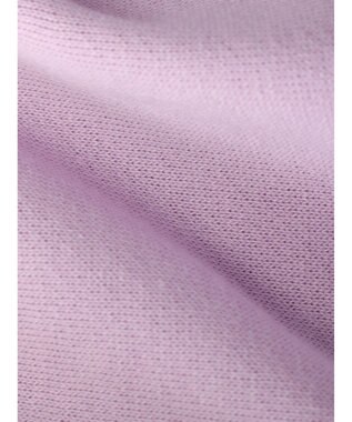 Green Parks 裏起毛ミディ丈ドットボタンカーディガン Purple