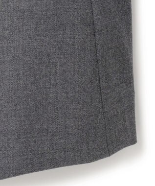 ICB 【セットアップ対応】ウールストレッチ テーラードジャケット チャコール系