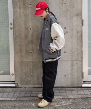 WEGO 【ユニセックス着用ITEM/MLサイズ展開】デニムスタジャン デニムブラックソノタ