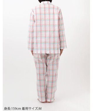 ワコール／睡眠科学 パジャマ 長袖 長ズボン 綿混(本体) 上下セット 前開き レディース YDX342 睡眠科学／ワコール ピンク