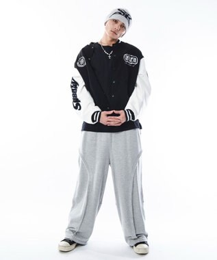 WEGO 【ユニセックス着用ITEM】メルトンワッペンスタジャン ブラックその他