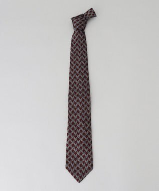 GOTAIRIKU 【Fermo Fossati】千鳥 ネクタイ ワイン系8