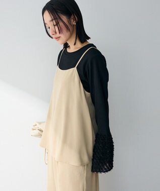 Green Parks レイヤー風　サロペット Beige