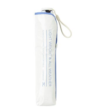 MOONBAT MIZUNO  (ミズノ) 無地 ロゴ 日傘 折りたたみ傘 パラソル 晴雨兼用 ユニセックス  軽量 一級遮光 遮熱効果 遮光率100% UV遮蔽100% ホワイト