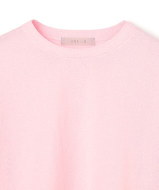 UNFILO シアーフォルムニット クルーネック ピンク