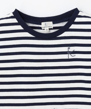 組曲 KIDS 【110-140㎝】ENOSUI Border Tシャツ ネイビー系1